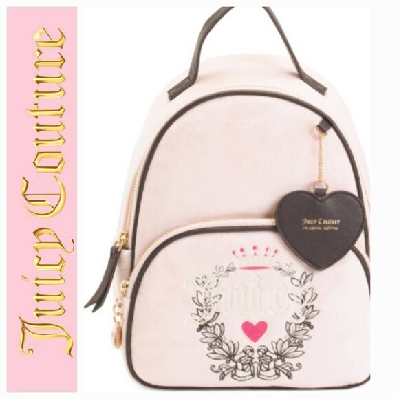 Juicy Couture Heritage Signature Logo Backpack- Dusty Blush